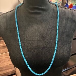 Long turquoise necklace